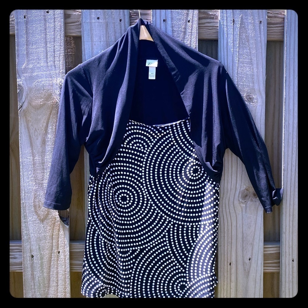 Lane Bryant one piece mock shrug top